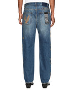 Mens Anti K Antique Kraft Relaxed Denim Jeans - Denim