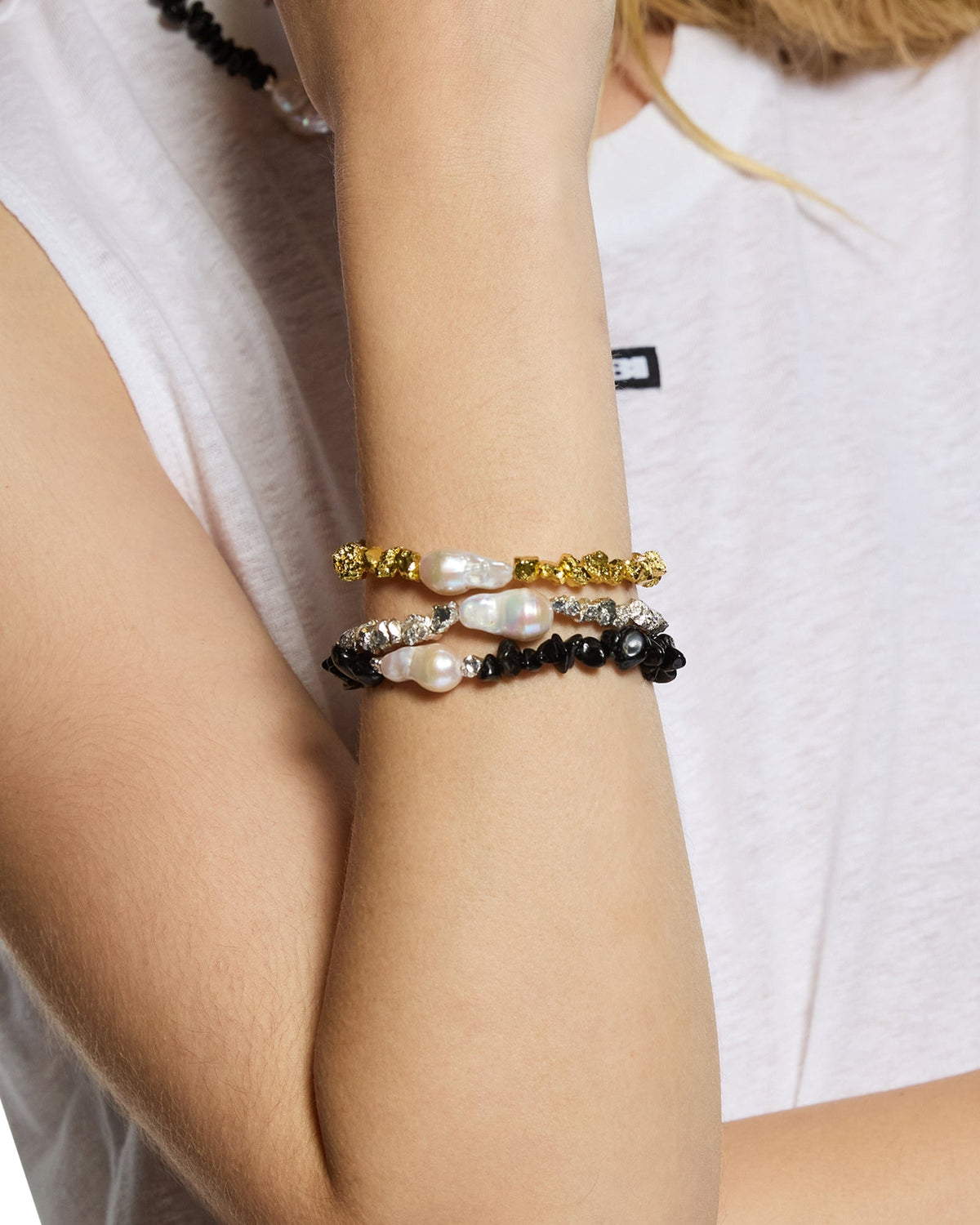 Uncut Silver Bracelet Jewellery - Silver