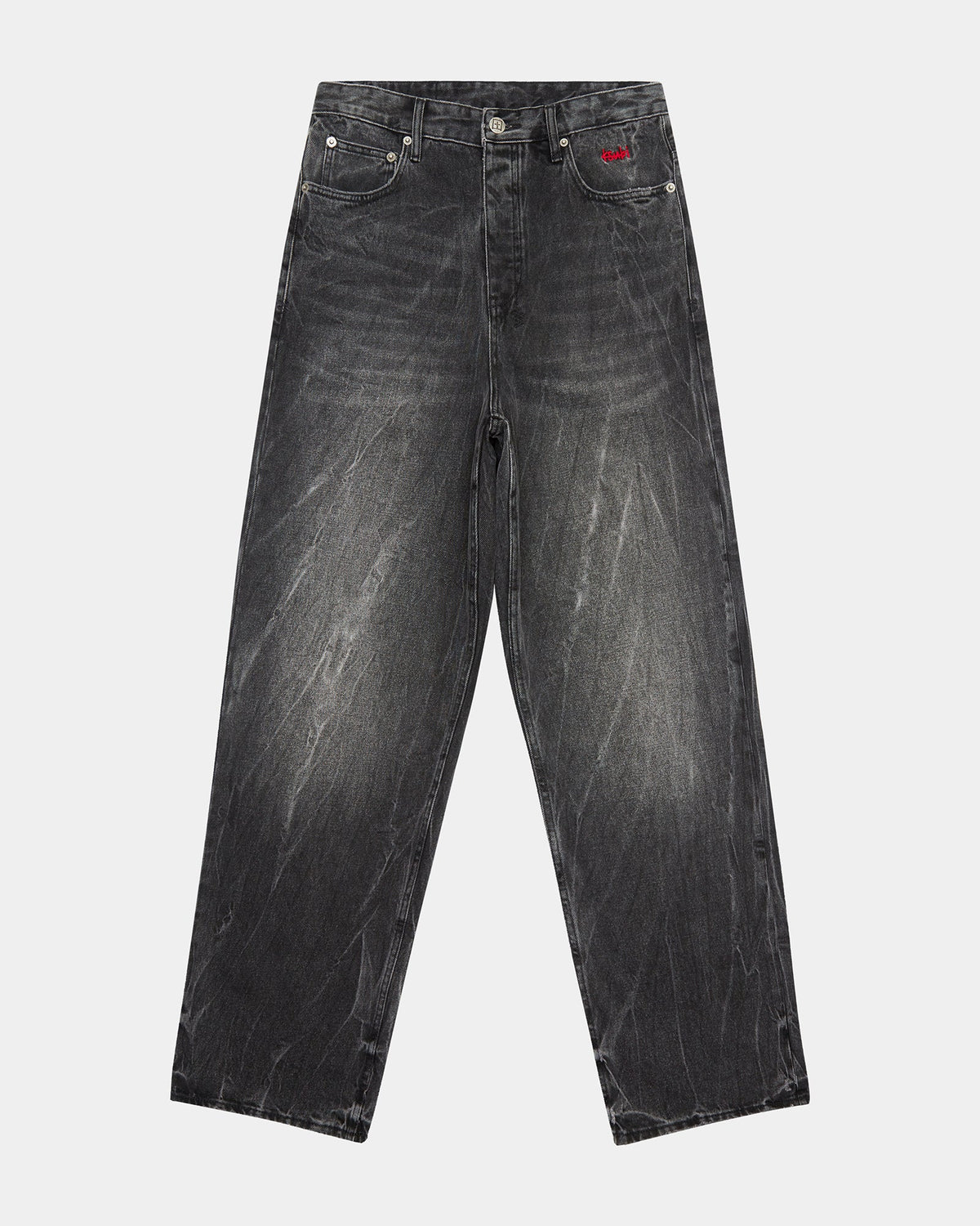 Mens Maxx Conspiracy Baggy Denim Jeans - Black