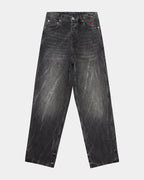 Mens Maxx Conspiracy Baggy Denim Jeans - Black