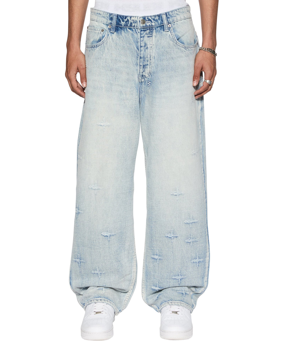 Mens Maxx Legacy Plus Baggy Denim Jeans - Denim