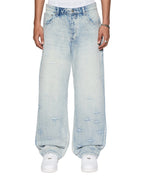 Mens Maxx Legacy Plus Baggy Denim Jeans - Denim