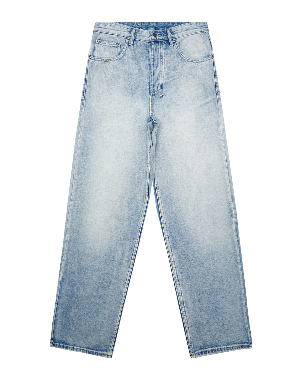 Mens Maxx Punk Blue Baggy Denim Jeans - Denim