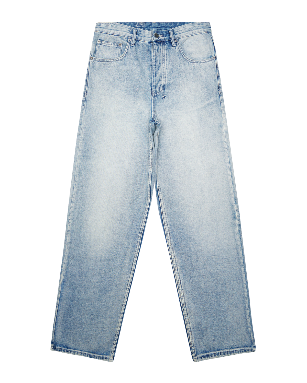 Mens Maxx Punk Blue Baggy Denim Jeans - Denim
