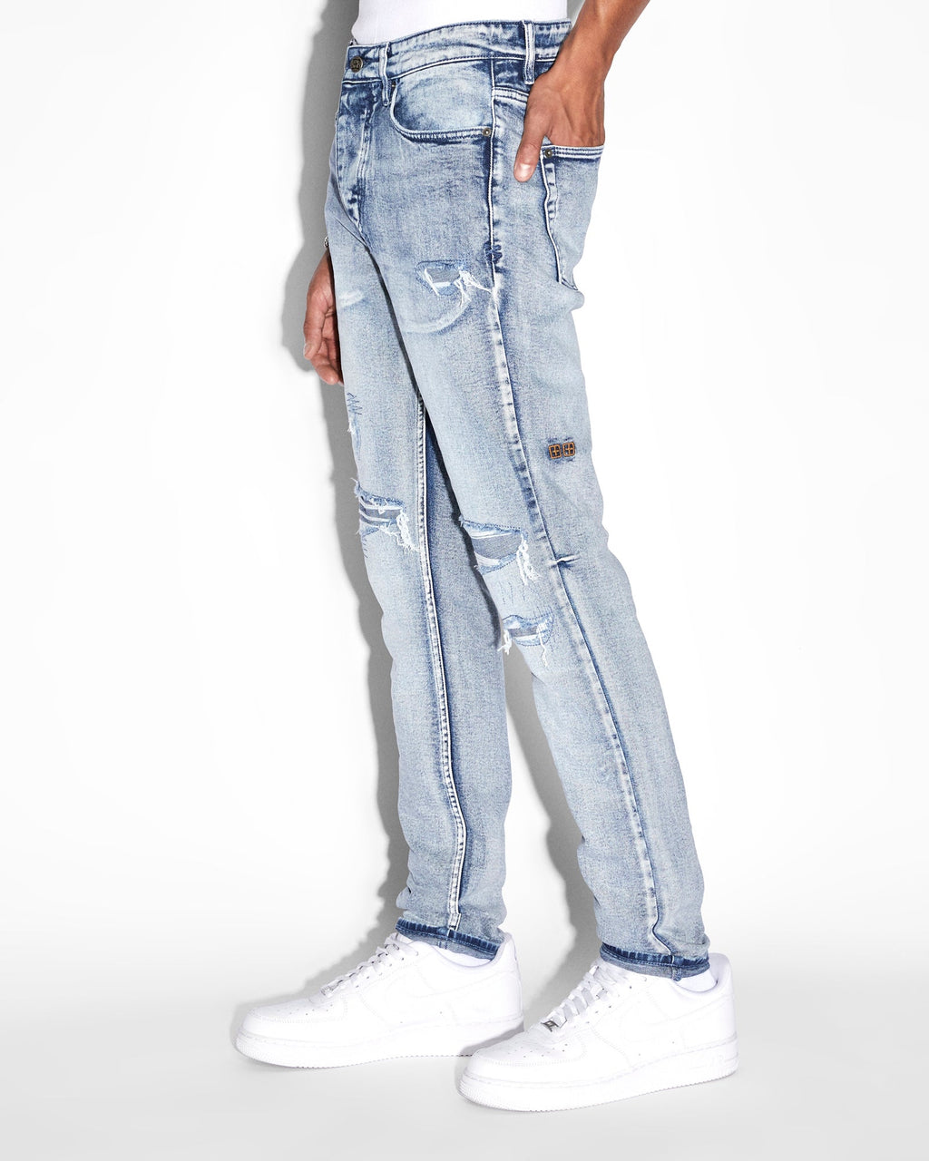 Mens Chitch Rekovery Slim Denim Jeans - Denim