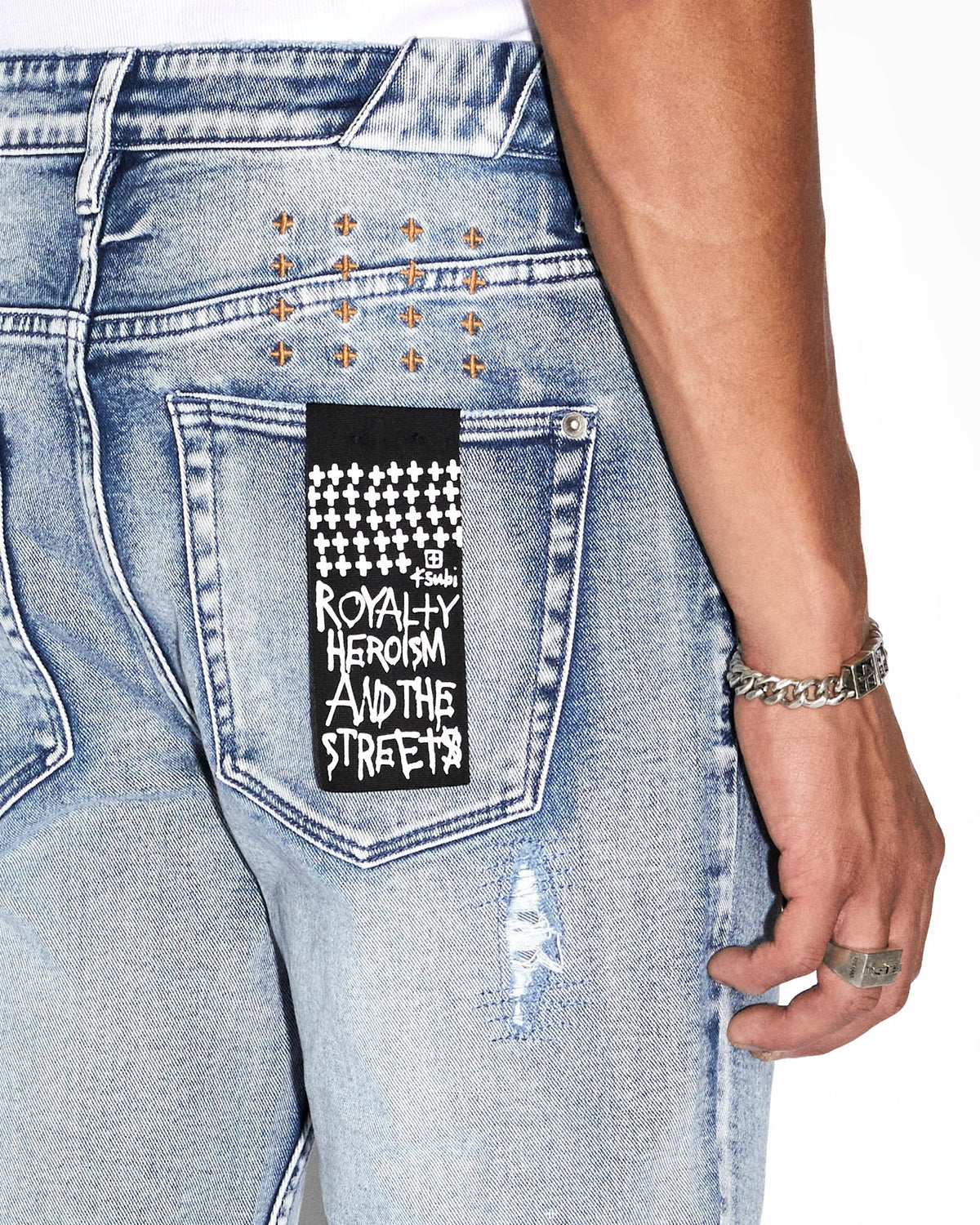 Mens Chitch Rekovery Slim Denim Jeans - Denim