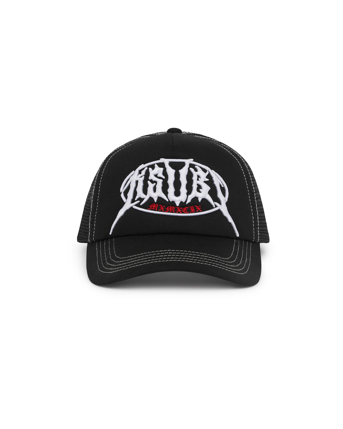 Metal Trucker Cap Black Regular Headwear - Black