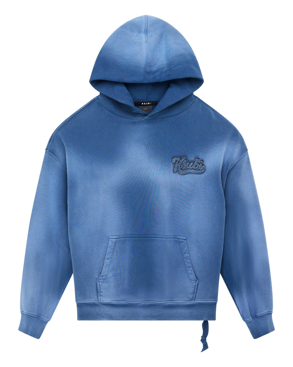 Mens Ace Ekcess Hoodie Ink Fade Oversized Fleece - Navy