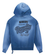 Mens Ace Ekcess Hoodie Ink Fade Oversized Fleece - Navy
