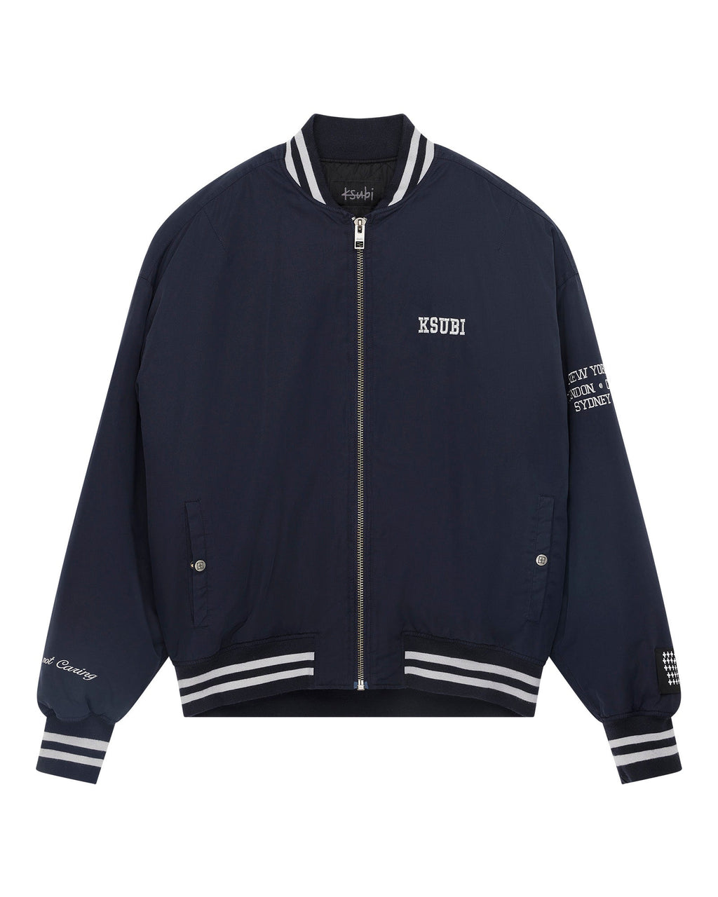 Mens Royalty Ma-1 Bomber Navy Regular Jackets - Navy