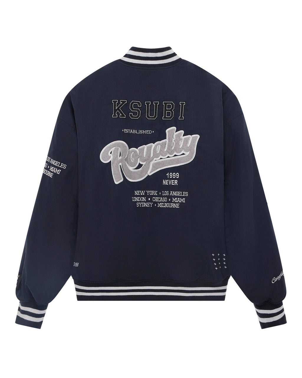 Mens Royalty Ma-1 Bomber Navy Regular Jackets - Navy