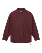 Mens Anti Ls Shirt Ox Regular Shirts - Burgundy