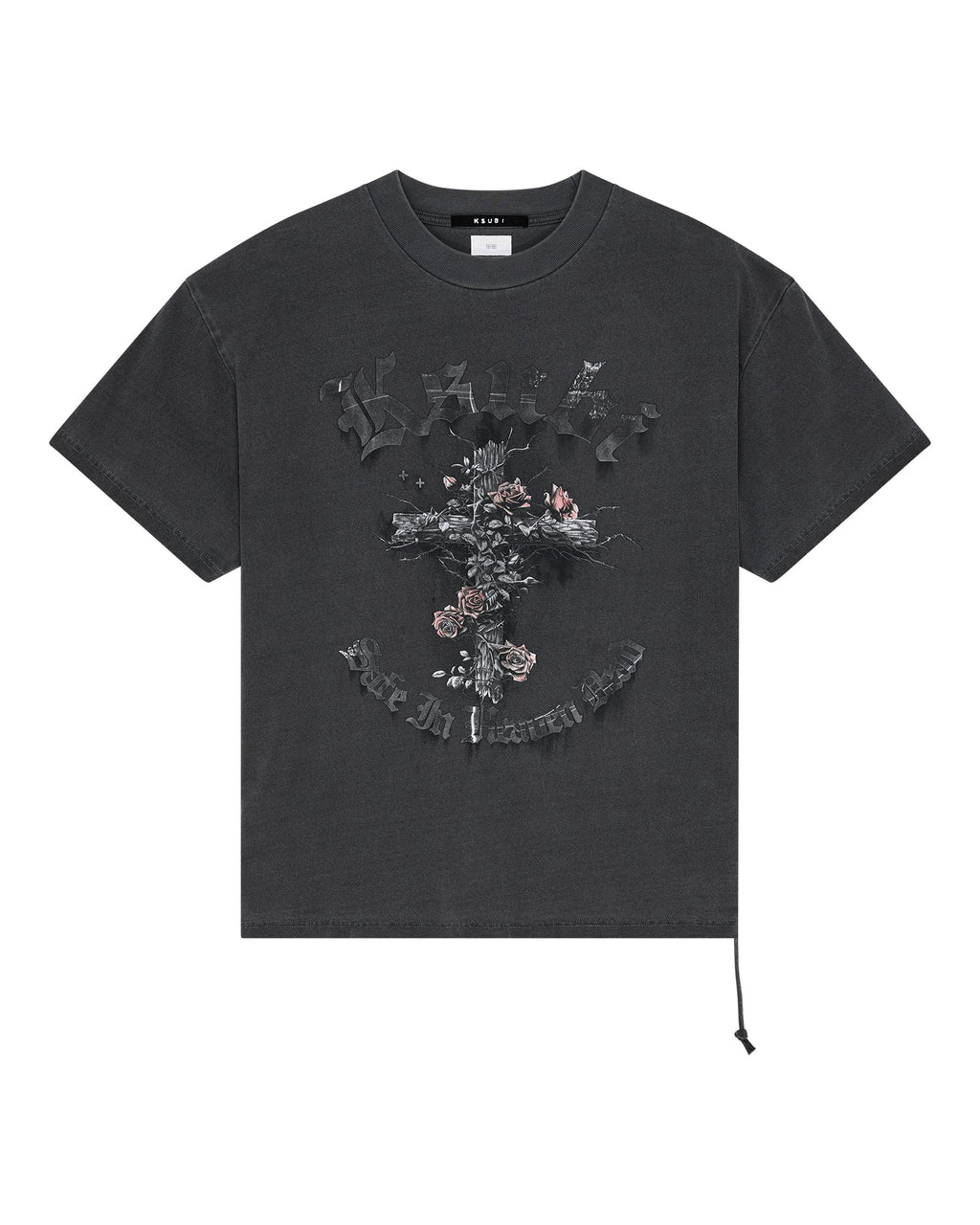 Mens Thorned Ekcess Ss Tee Charcoal Oversized Tees - Grey