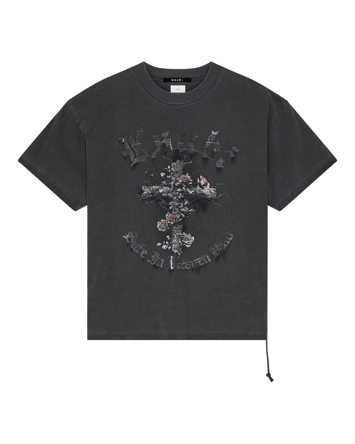 Mens Thorned Ekcess Ss Tee Charcoal Oversized Tees - Grey