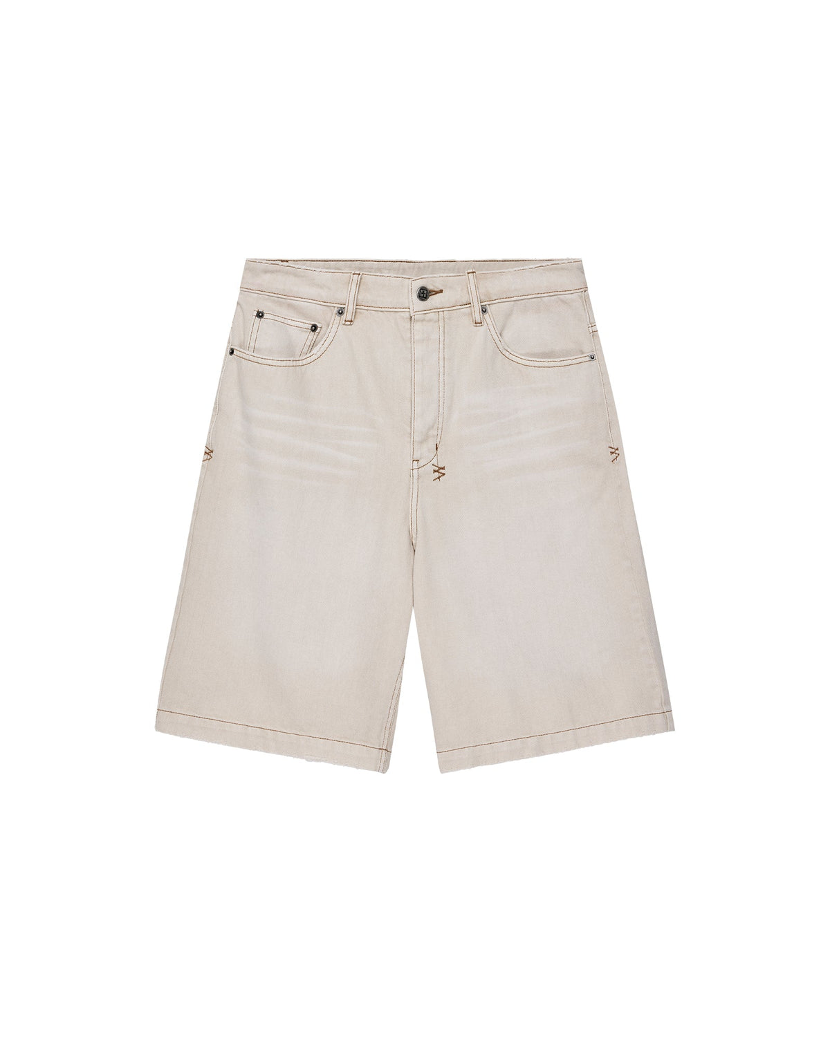 Mens Maxx Short Ivory Relaxed Walkshorts - Beige