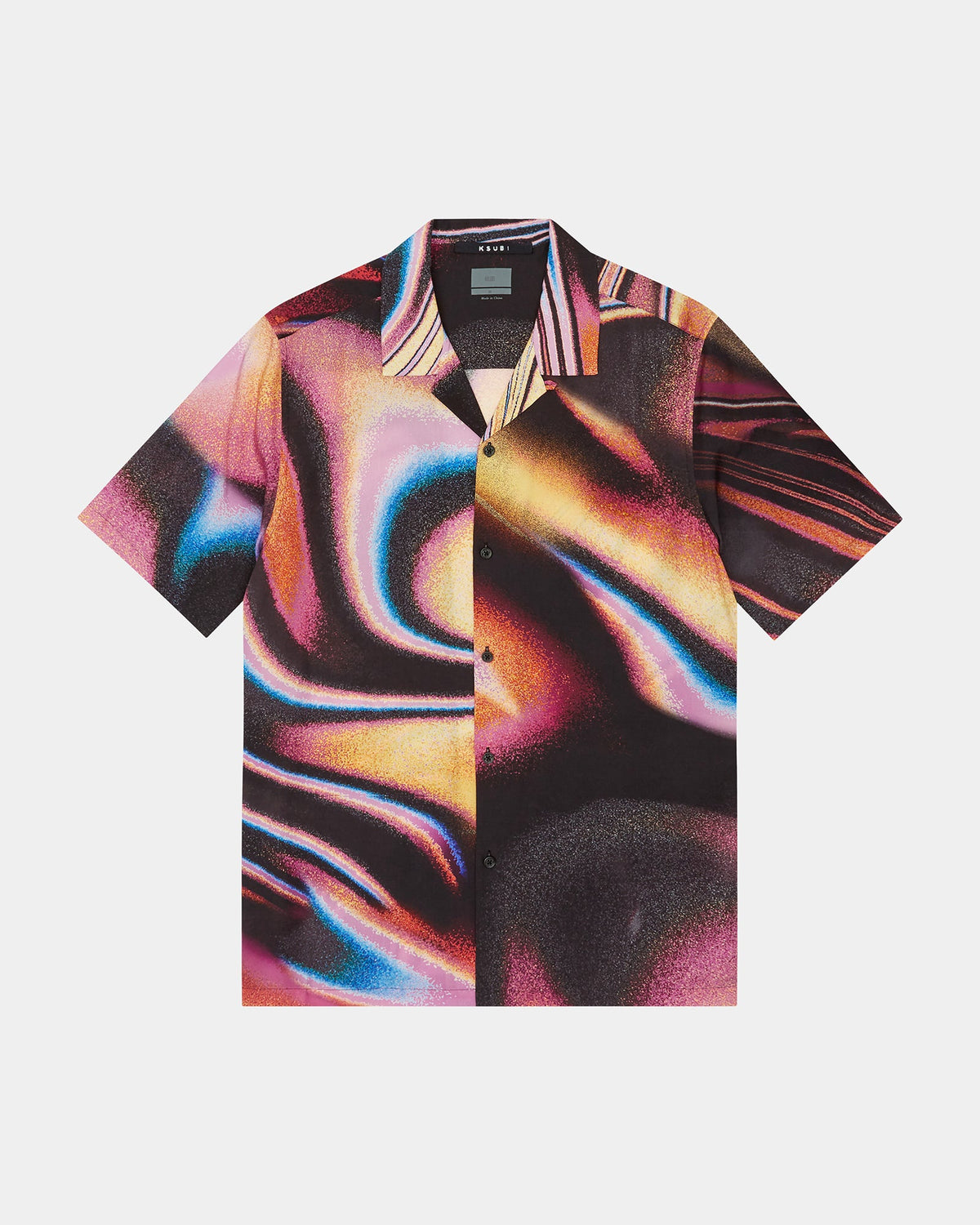 Mens Mind State Resort Ss Shirt Multi Regular Shirts - Multi Colour