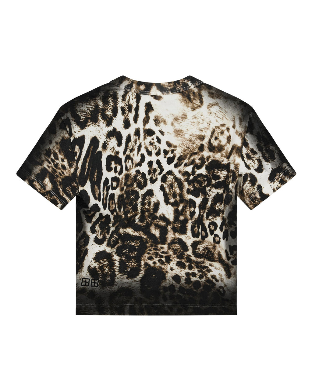 Womens Mowalola Baby Tee Cheetah Fitted Tees - Multi Colour