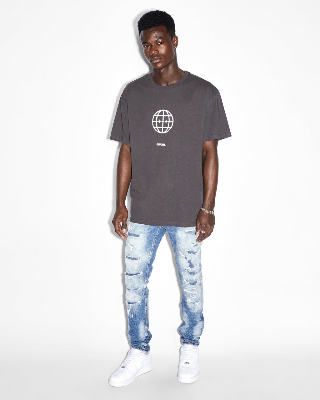Mens Van Winkle Tektonik Dialled Skinny Denim Jeans - Denim