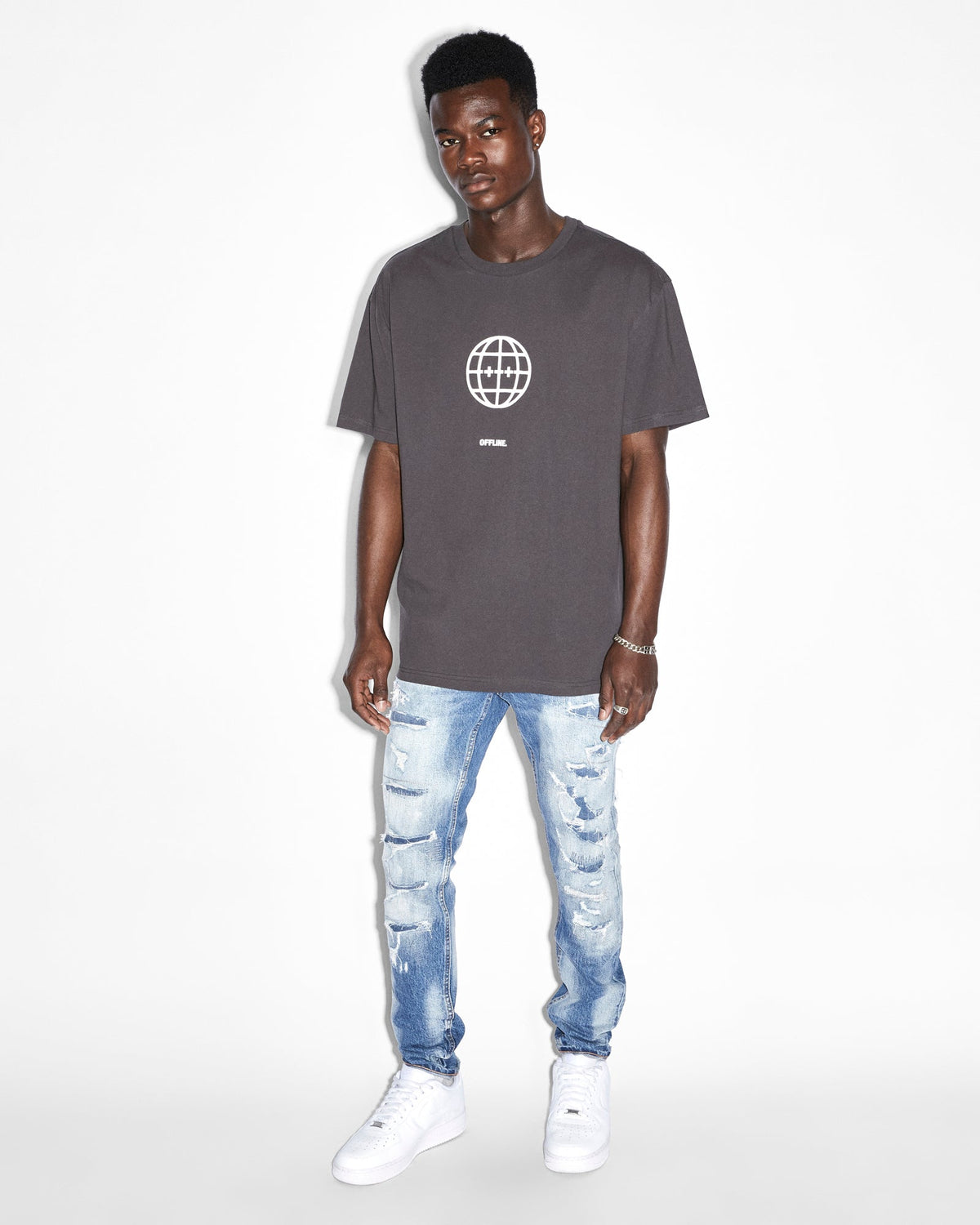Mens Van Winkle Tektonik Dialled Skinny Denim Jeans - Denim