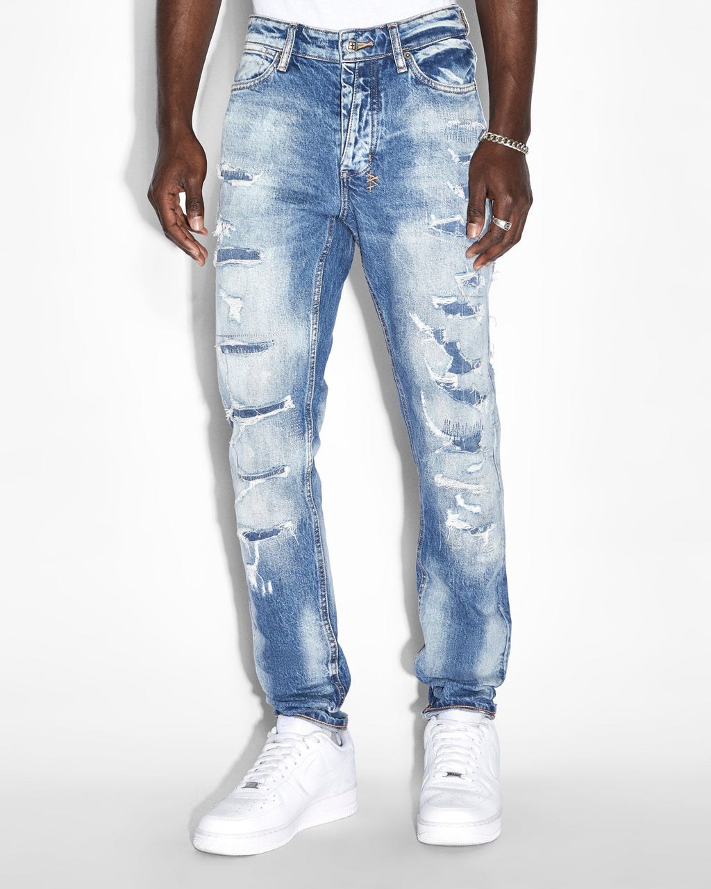 Mens Van Winkle Tektonik Dialled Skinny Denim Jeans - Denim