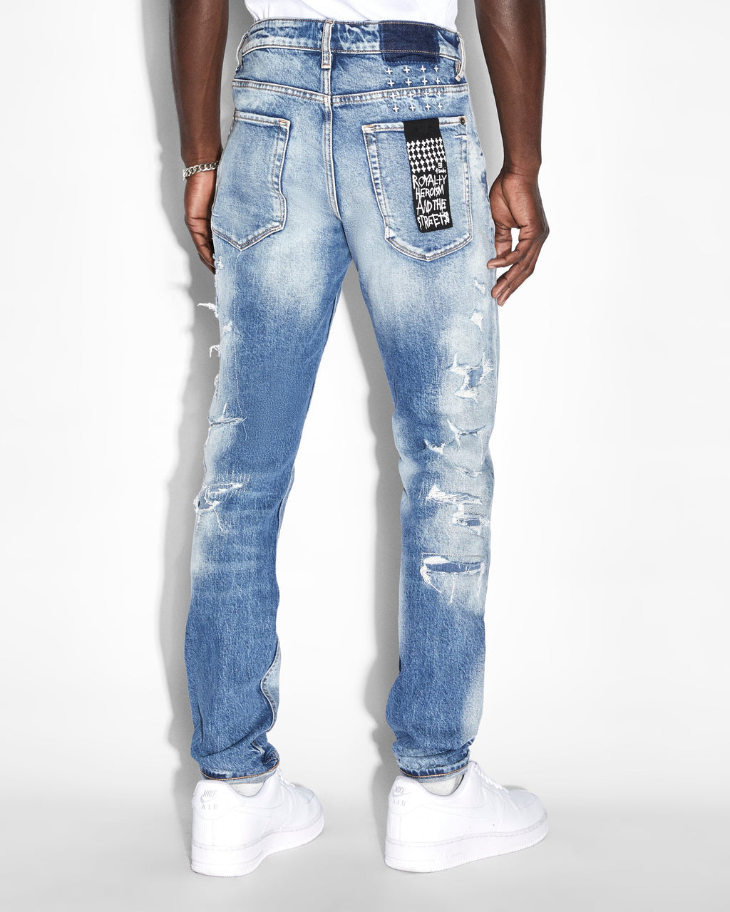 Mens Van Winkle Tektonik Dialled Skinny Denim Jeans - Denim