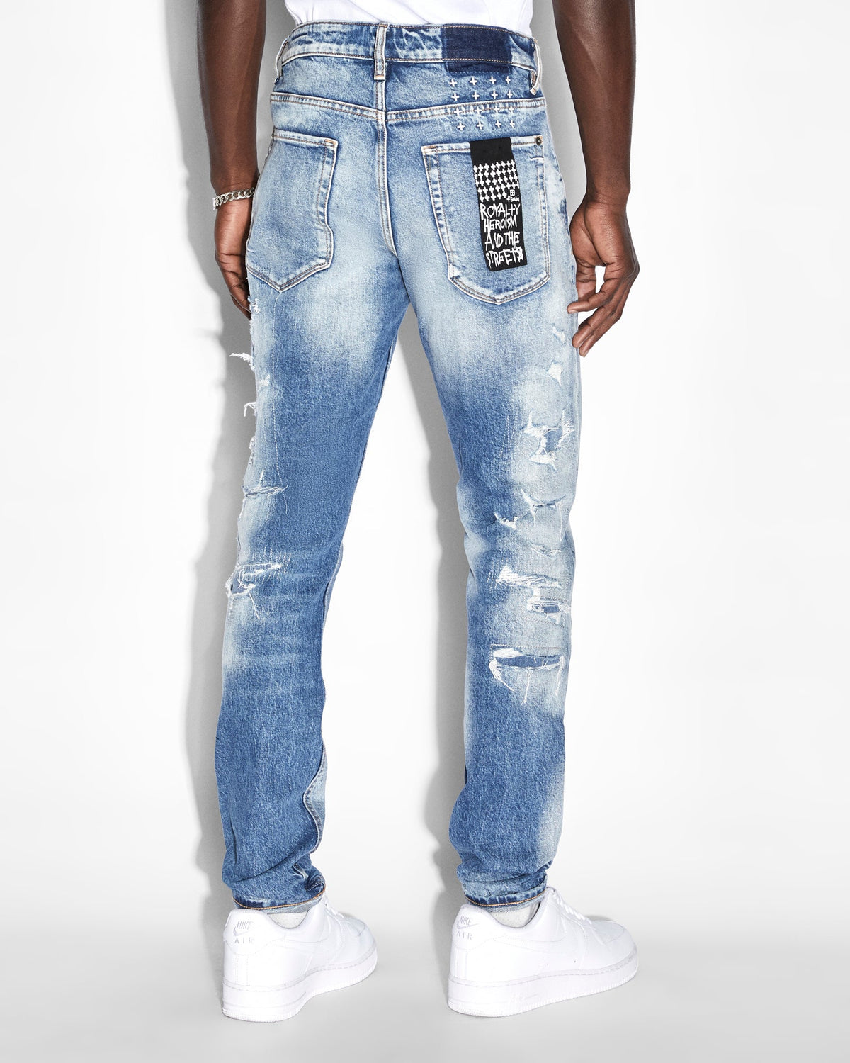 Mens Van Winkle Tektonik Dialled Skinny Denim Jeans - Denim