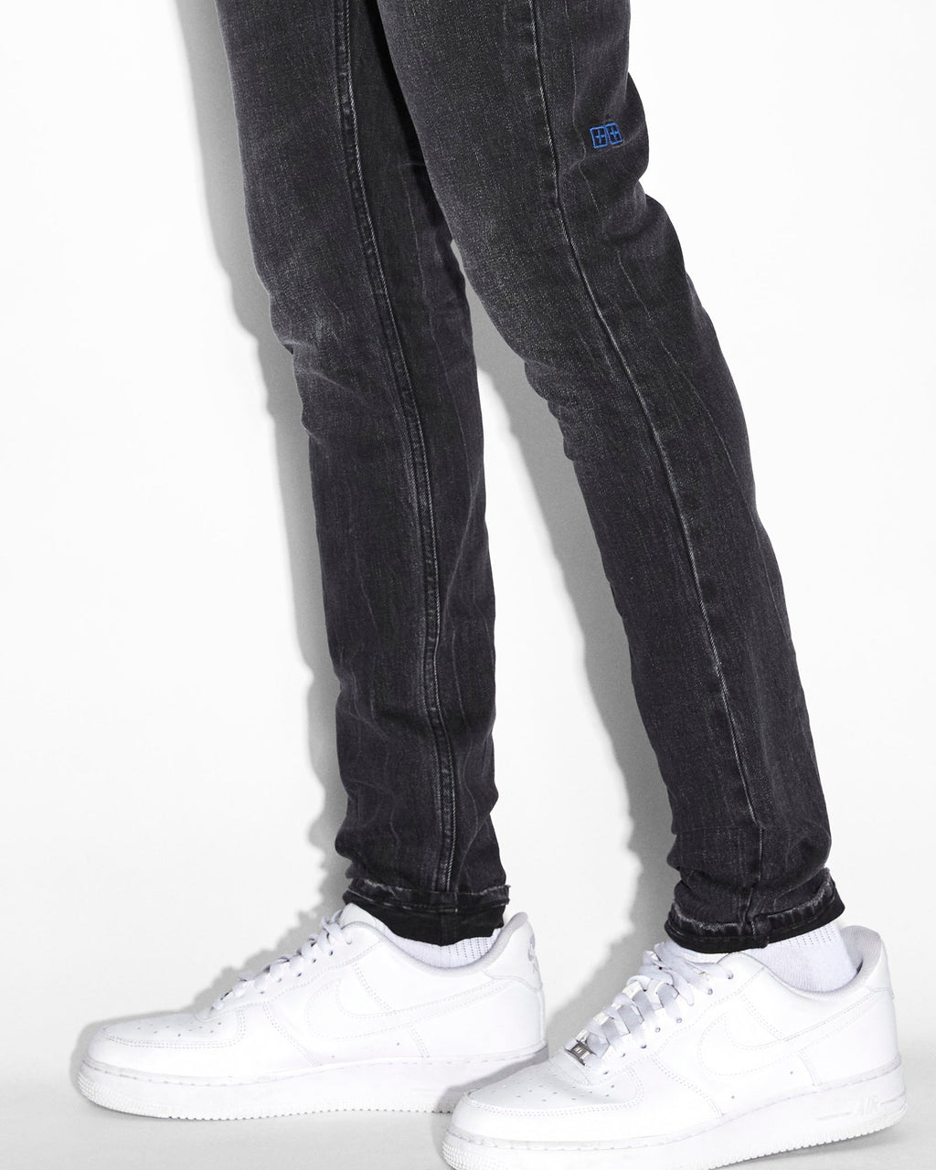 Mens Van Winkle Knight Skinny Denim Jeans - Black