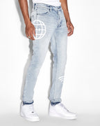 Mens Van Winkle Offline Skinny Denim Jeans - Denim