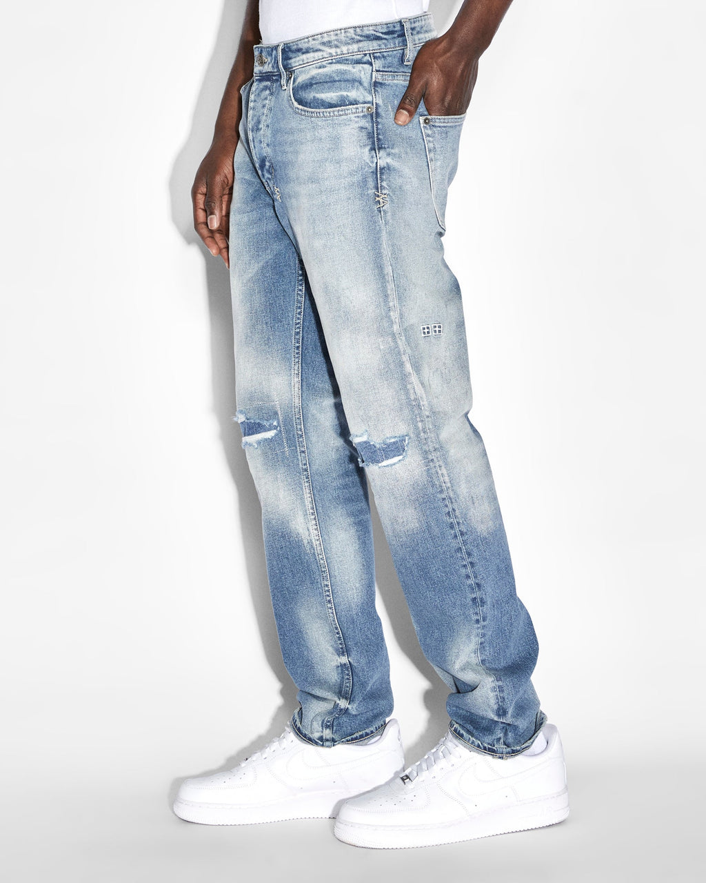 Mens Hazlow Tektonik Straight Denim Jeans - Denim
