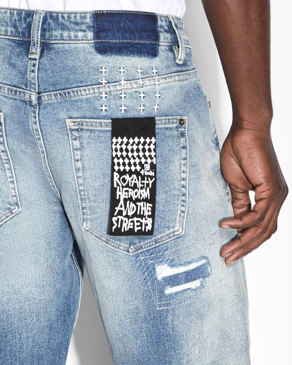 Mens Hazlow Tektonik Straight Denim Jeans - Denim