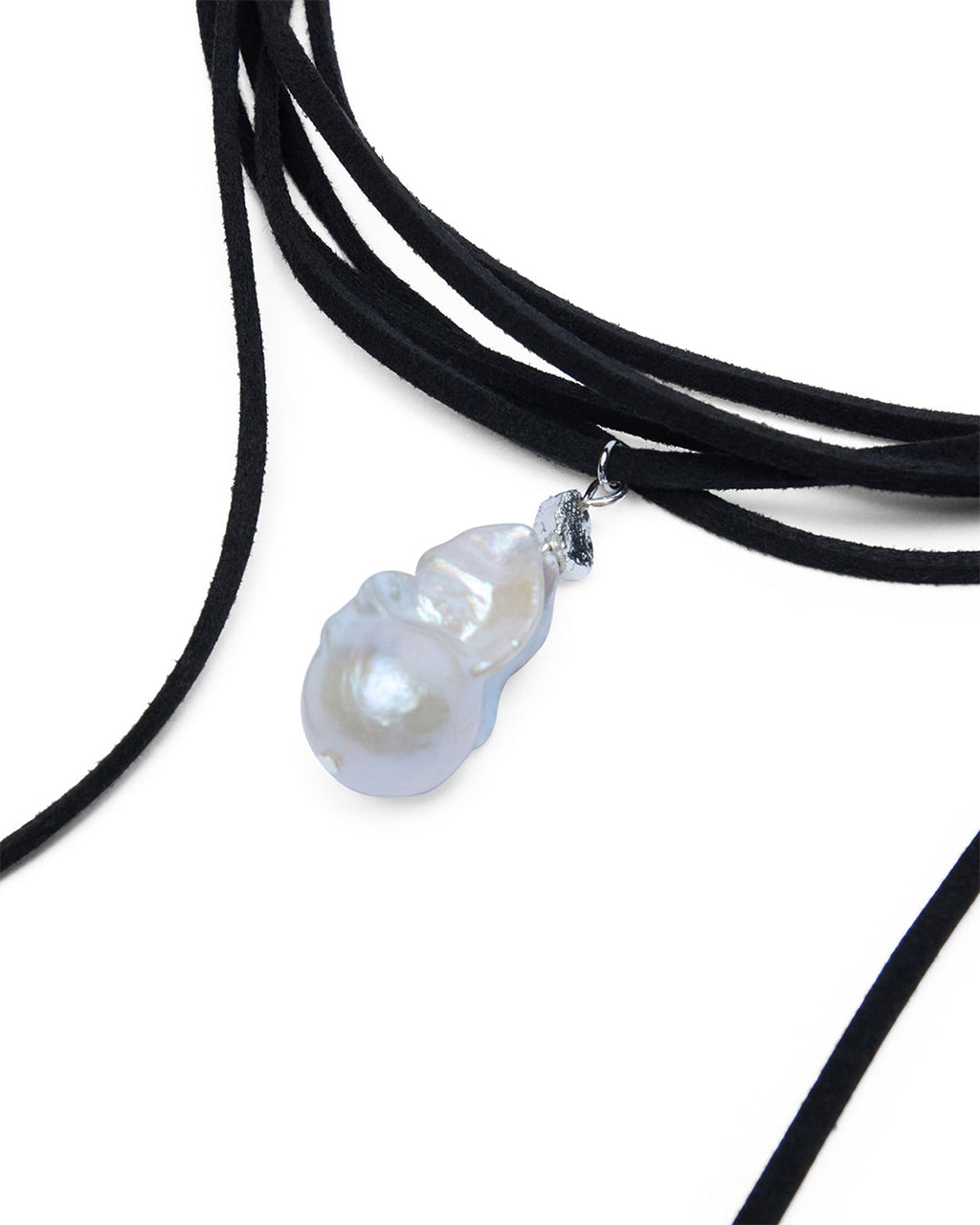 Noir Pearl Choker Jewellery - Black