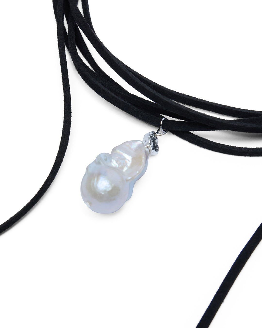 Noir Pearl Choker Jewellery - Black
