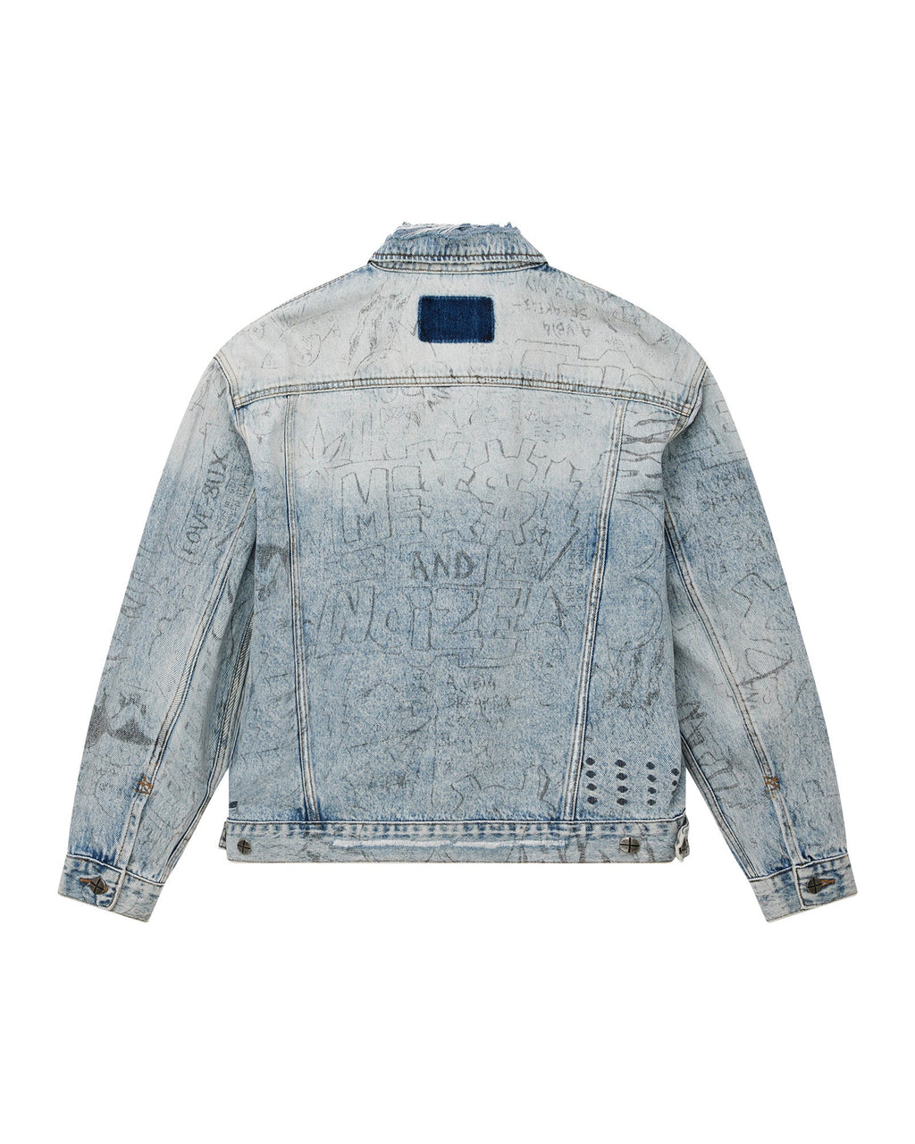 Mens Oh G Jacket Bunker Blue Noize Oversized Jackets - Denim