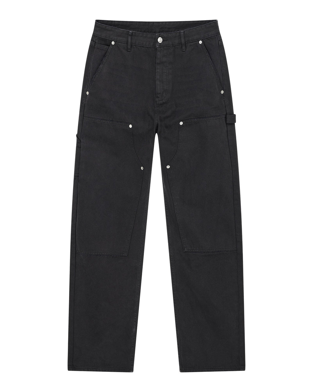 Mens Operator Pant Jasper Black Relaxed Denim Jeans - Black