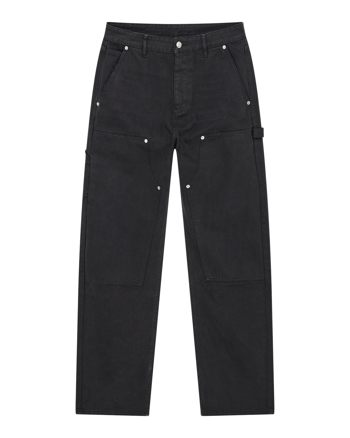 Mens Operator Pant Jasper Black Relaxed Denim Jeans - Black