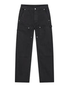 Mens Operator Pant Jasper Black Relaxed Denim Jeans - Black