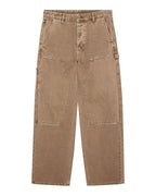 Mens Operator Pant Oak Relaxed Denim Jeans - Brown