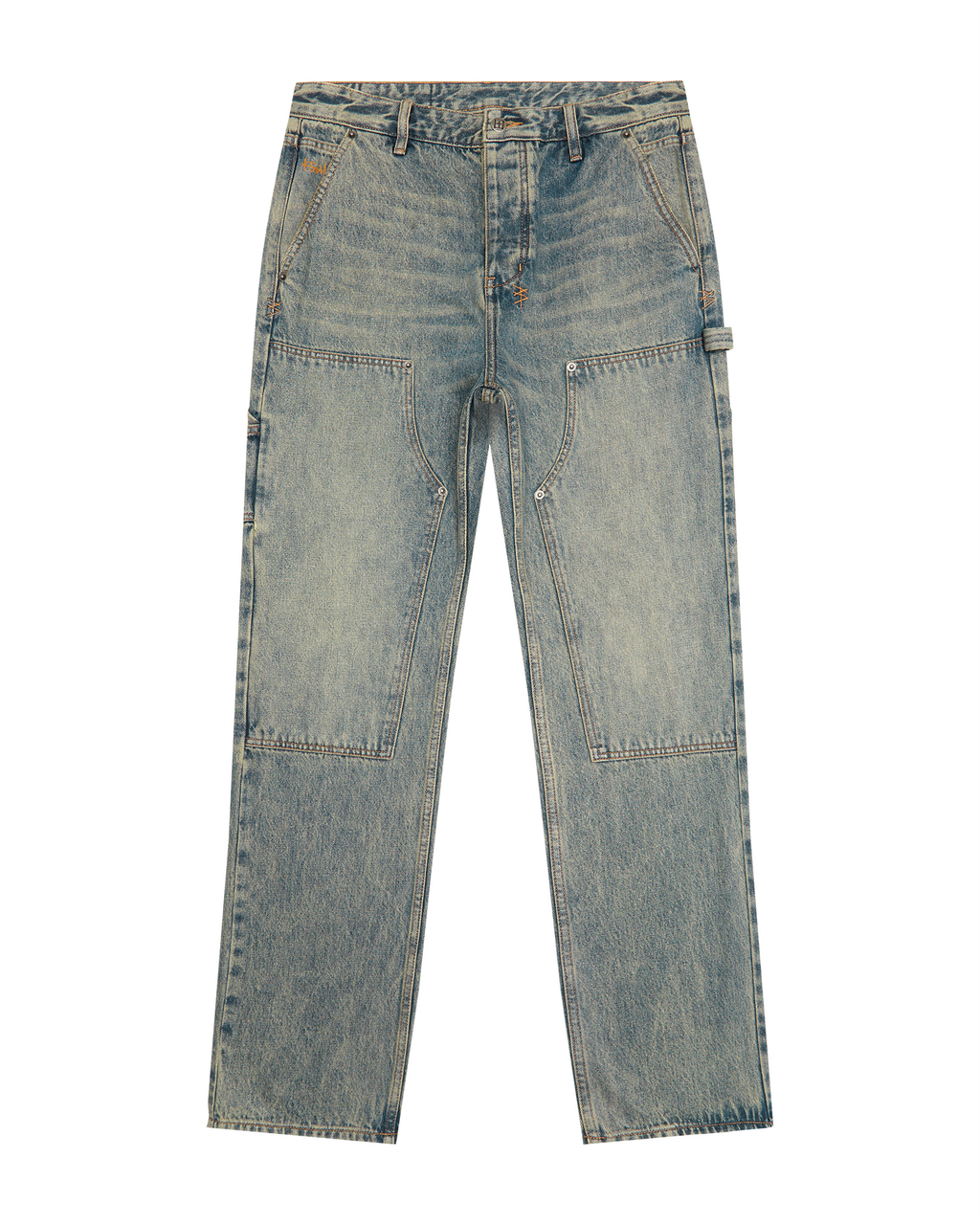 Mens Operator Pant Stagelight Straight Tapered Denim Jeans - Denim