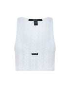 Womens Sott Origin Crop Tank Ice Mist Fitted Fashion Tops - Blue