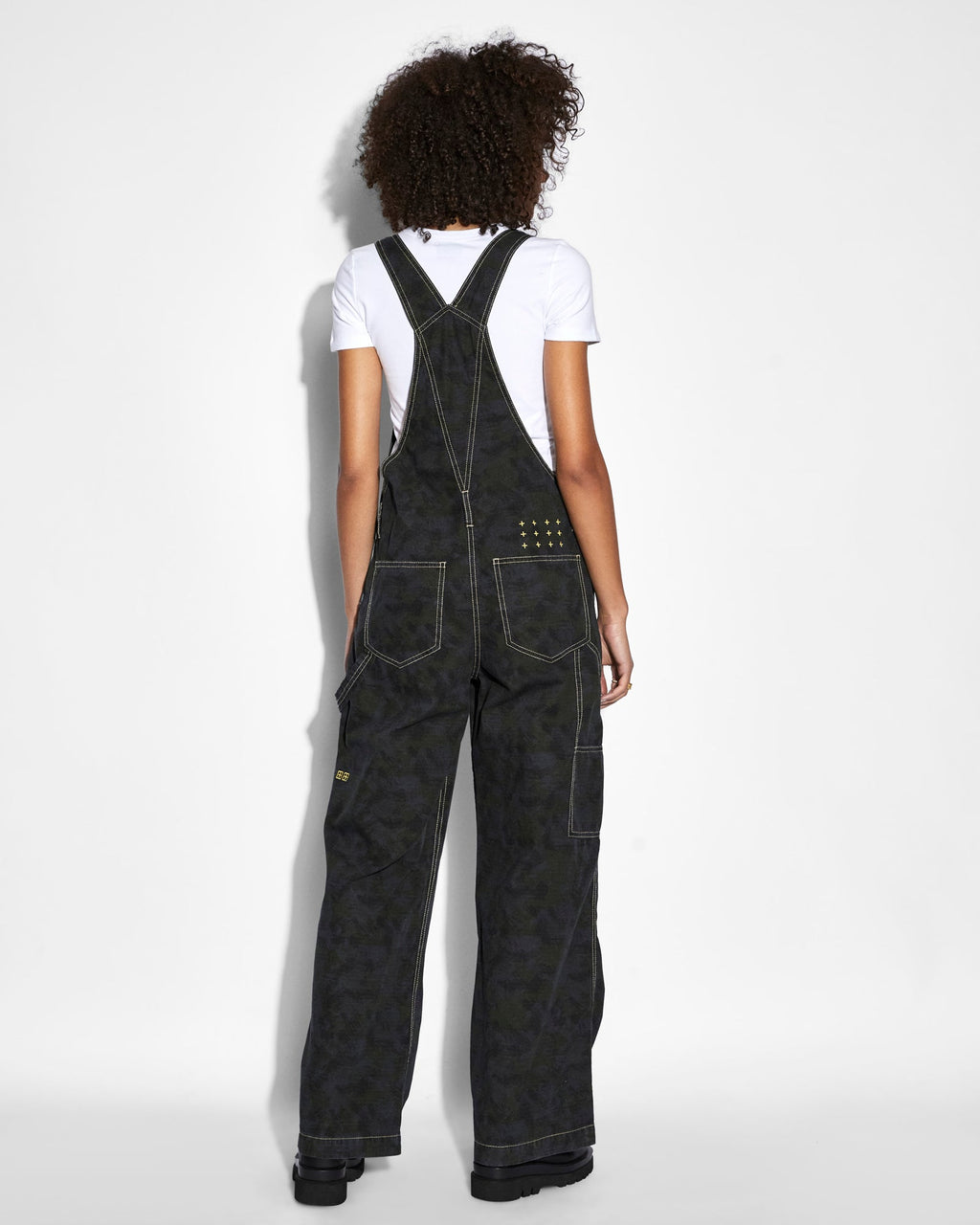 Womens Easy Overalls Camo Oversized Jumpsuits - Multi Colour