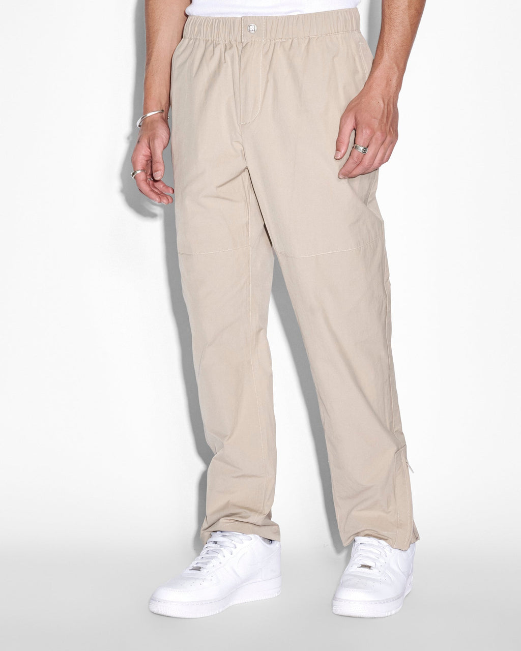 Mens Axiom Pant Tan Relaxed Tapered Pants - Tan