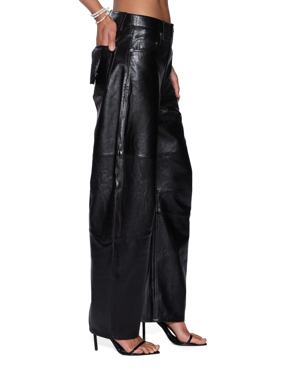 Womens Barrel Pant Black Barrel Leg Pants - Black