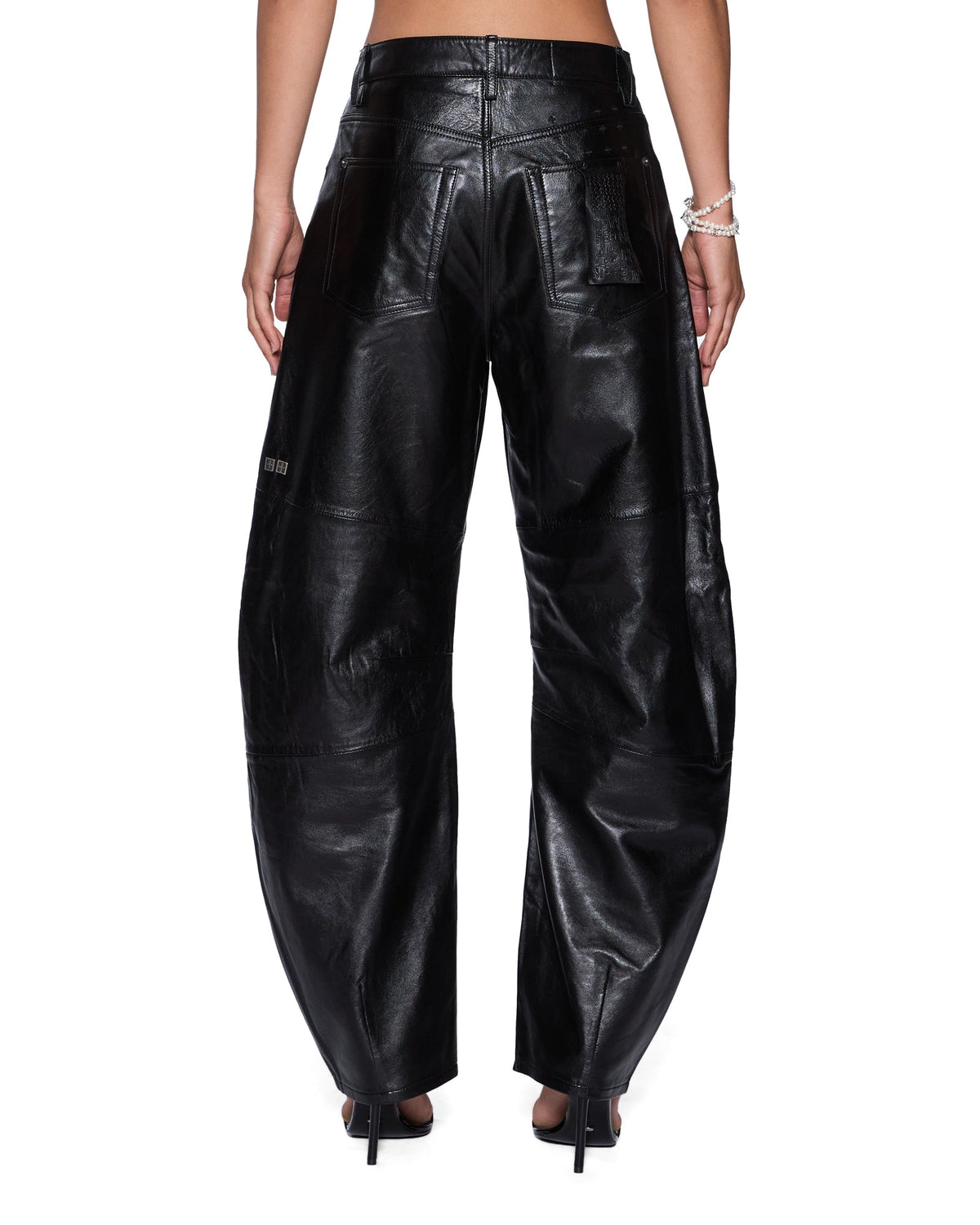 Womens Barrel Pant Black Barrel Leg Pants - Black