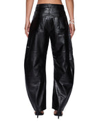 Womens Barrel Pant Black Barrel Leg Pants - Black
