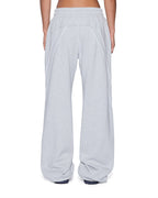 Womens Carter Wide Trakpant Grey Marle Regular Pants - Grey