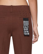Womens Dare Straight Trouser Chocolate Straight Pants - Brown