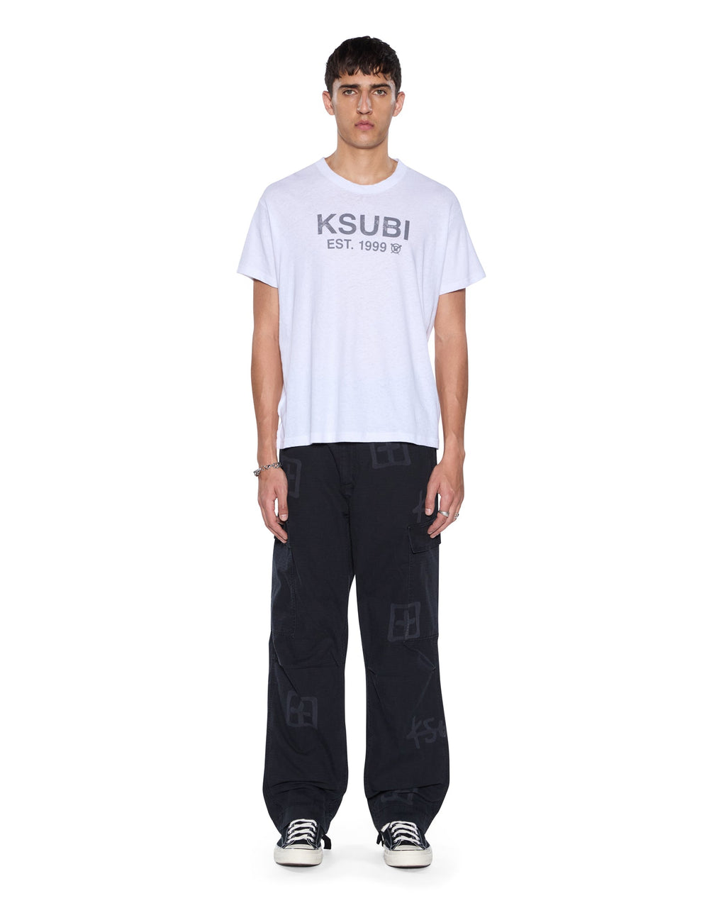 Mens Fugitive Cargo Pant Kash Box Straight Pants - Black