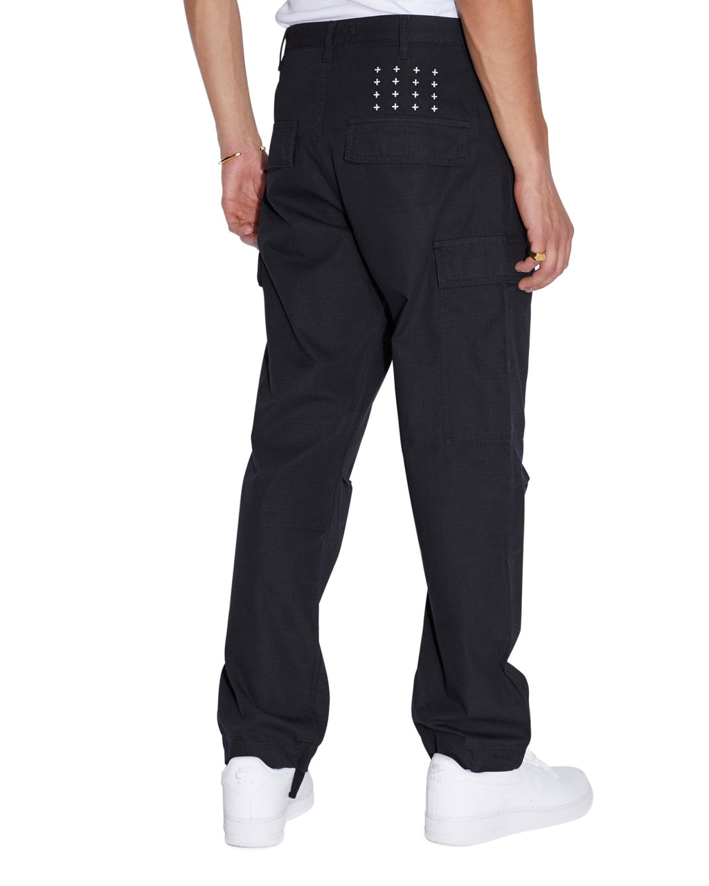 Mens Fugitive Cargo Pant Black Straight Pants - Black