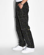 Mens Fugitive Cargo Pant Camo Straight Pants - Multi Colour