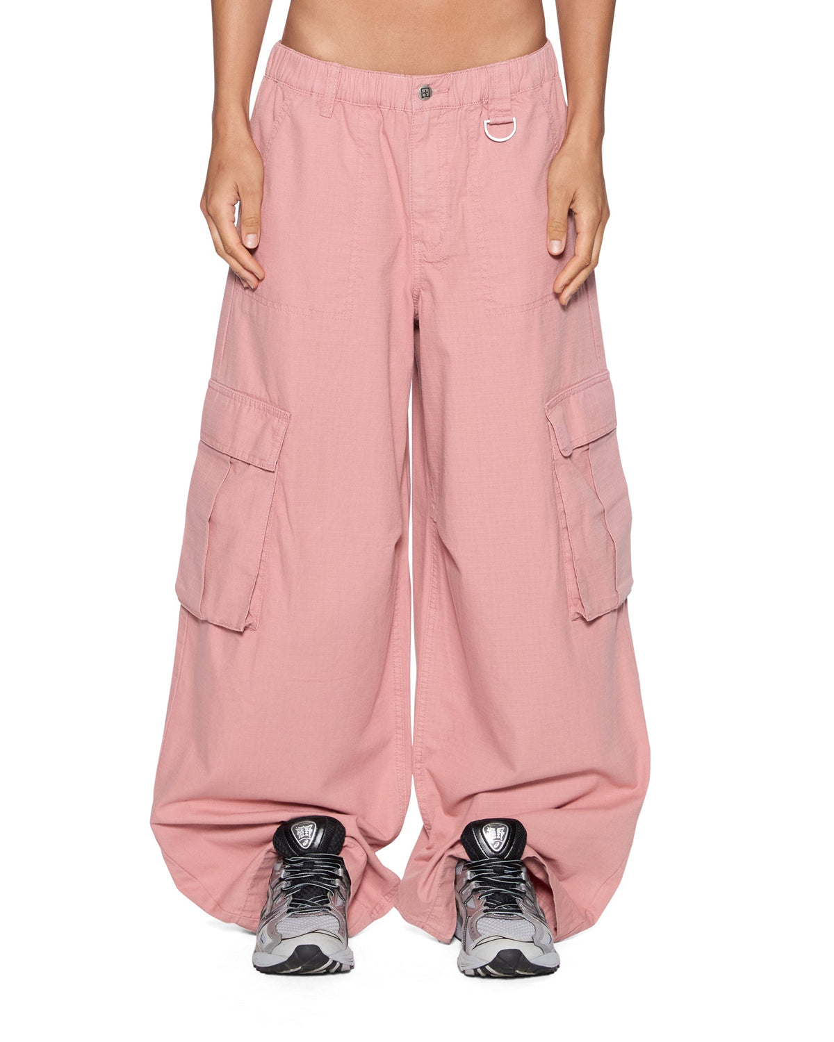 Womens Ksuper Cargo Pant Cameo Pink Baggy Pants - Pink